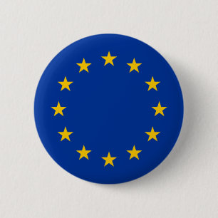 Bóton Redondo 5.08cm Bandeira da União Europeia
