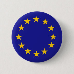 Bóton Redondo 5.08cm Bandeira da União Europeia
