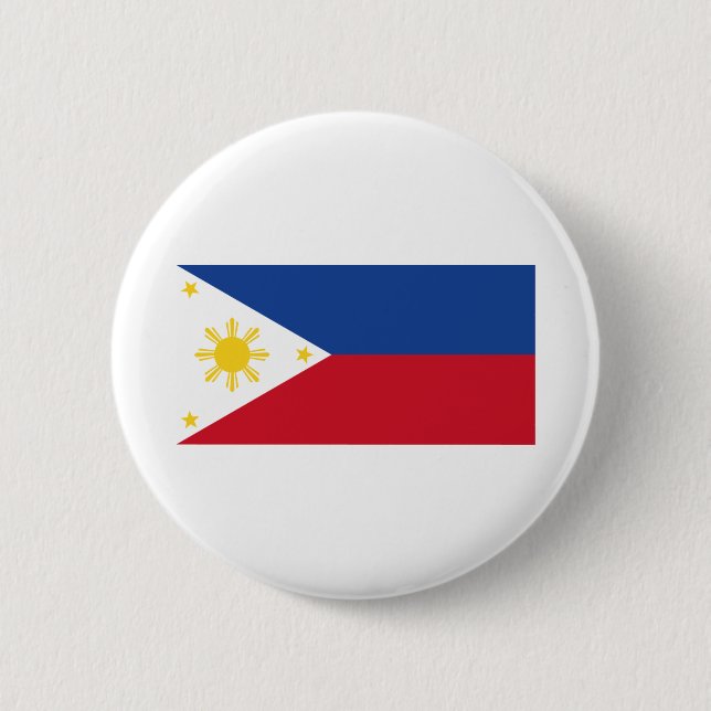 Bóton Redondo 5.08cm Bandeira das Filipinas (Frente)