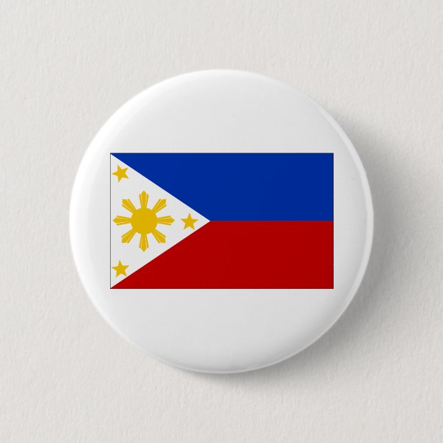 Bóton Redondo 5.08cm Bandeira das Filipinas (Frente)