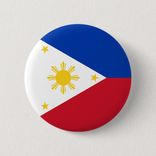 Bóton Redondo 5.08cm Bandeira das Filipinas
