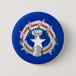 Bóton Redondo 5.08cm Bandeira das Ilhas Marianas nortes