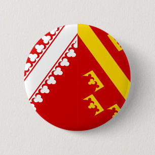 Bóton Redondo 5.08cm Bandeira de Alsácia (velha), France