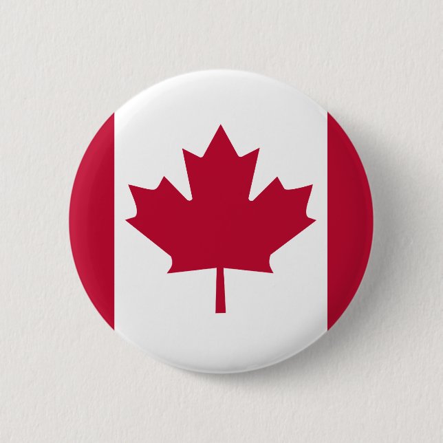 Bóton Redondo 5.08cm Bandeira de alta qualidade de Canadá (Frente)