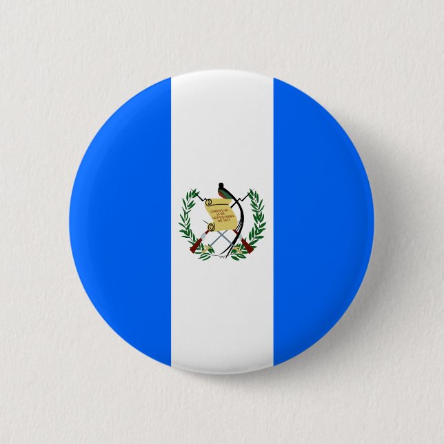 Bóton Redondo 5.08cm Bandeira de alta qualidade de Guatemala (Frente)