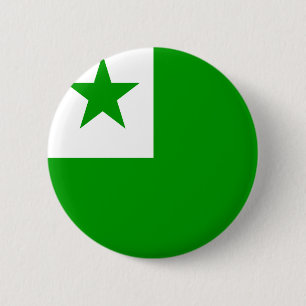 Bóton Redondo 5.08cm Bandeira de alta qualidade do esperanto
