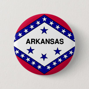 Bóton Redondo 5.08cm Bandeira de Arkansas