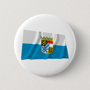 Bóton Redondo 5.08cm Bandeira de Baviera/Baviera com braços