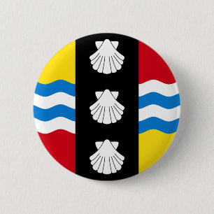 Bóton Redondo 5.08cm Bandeira de Bedfordshire