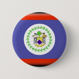 Bóton Redondo 5.08cm Bandeira de Belize
