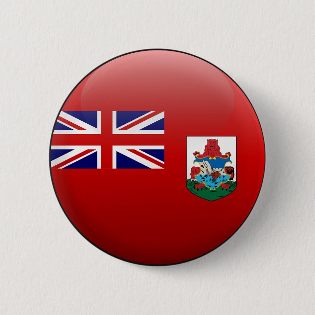 Bóton Redondo 5.08cm Bandeira de Bermuda (Frente)