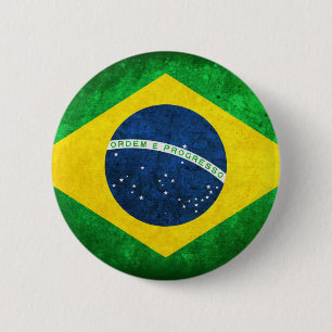 Bóton Redondo 5.08cm Bandeira de Brasil