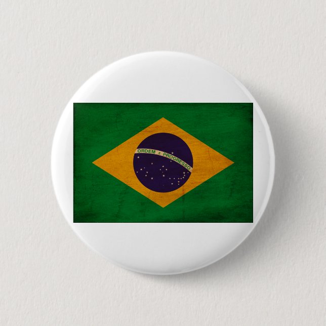 Bóton Redondo 5.08cm Bandeira de Brasil (Frente)