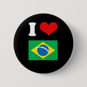 Bóton Redondo 5.08cm Bandeira de Brasil