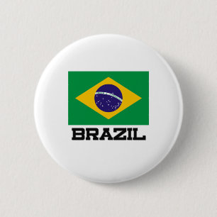 Bóton Redondo 5.08cm Bandeira de Brasil