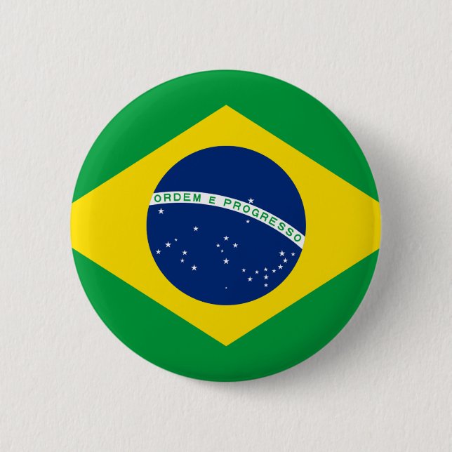 Bóton Redondo 5.08cm Bandeira de Brasil - Bandeira faz Brasil (Frente)