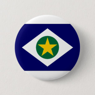 Bóton Redondo 5.08cm Bandeira de Brasil Mato Grosso