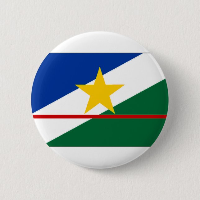 Bóton Redondo 5.08cm Bandeira de Brasil Roraima (Frente)