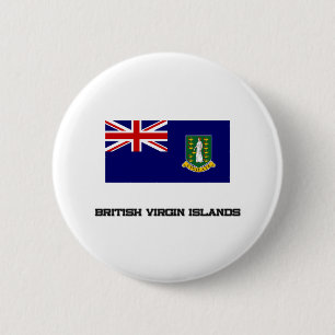Bóton Redondo 5.08cm Bandeira de British Virgin Islands