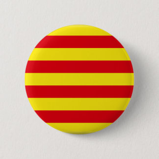 Bóton Redondo 5.08cm Bandeira de Catalonia (espanha)