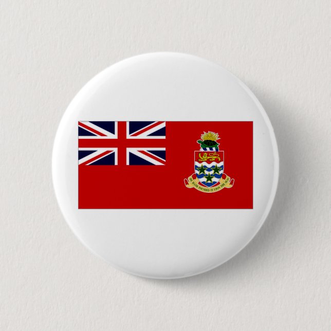 Bóton Redondo 5.08cm Bandeira de Cayman Islands (Frente)