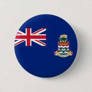 Bóton Redondo 5.08cm Bandeira de Cayman Islands (Reino Unido) no crach
