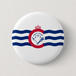 Bóton Redondo 5.08cm Bandeira de Cincinnati (Ohio)