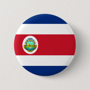 Bóton Redondo 5.08cm Bandeira de Costa Rica