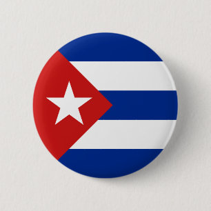 Bóton Redondo 5.08cm Bandeira de Cuba