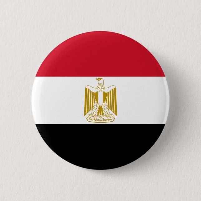 Bóton Redondo 5.08cm Bandeira de Egipto - علممصر - bandeira egípcia (Frente)