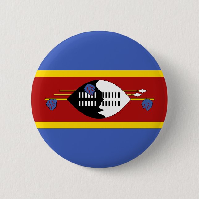 Bóton Redondo 5.08cm Bandeira de Essuatíni (Frente)