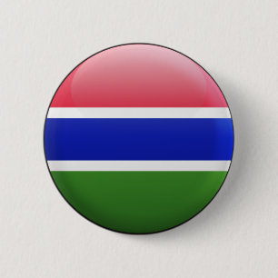 Bóton Redondo 5.08cm Bandeira de Gambia