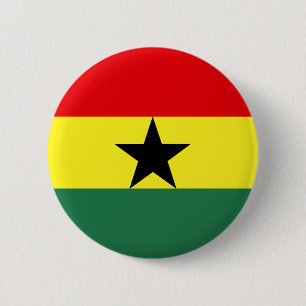 Bóton Redondo 5.08cm Bandeira de Ghana