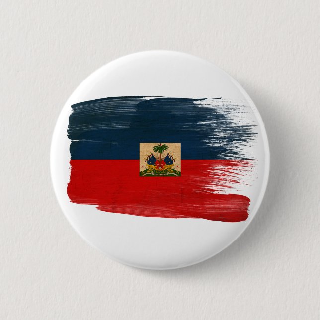 Bóton Redondo 5.08cm Bandeira de Haiti (Frente)