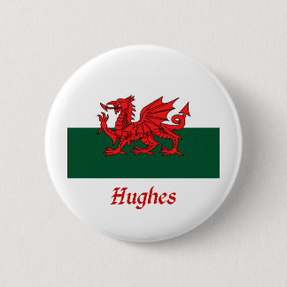 Bóton Redondo 5.08cm Bandeira de Hughes Galês