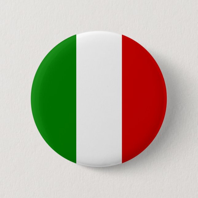 Bóton Redondo 5.08cm Bandeira de Italia - botão italiano (Frente)