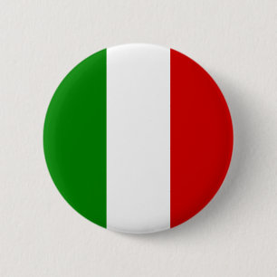 Bóton Redondo 5.08cm Bandeira de Italia - botão italiano