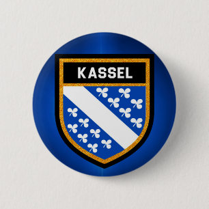 Bóton Redondo 5.08cm Bandeira de Kassel