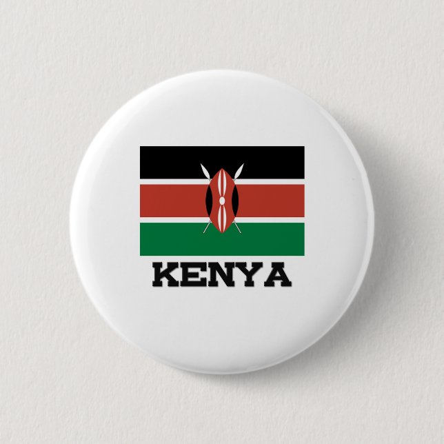 Bóton Redondo 5.08cm Bandeira de Kenya (Frente)