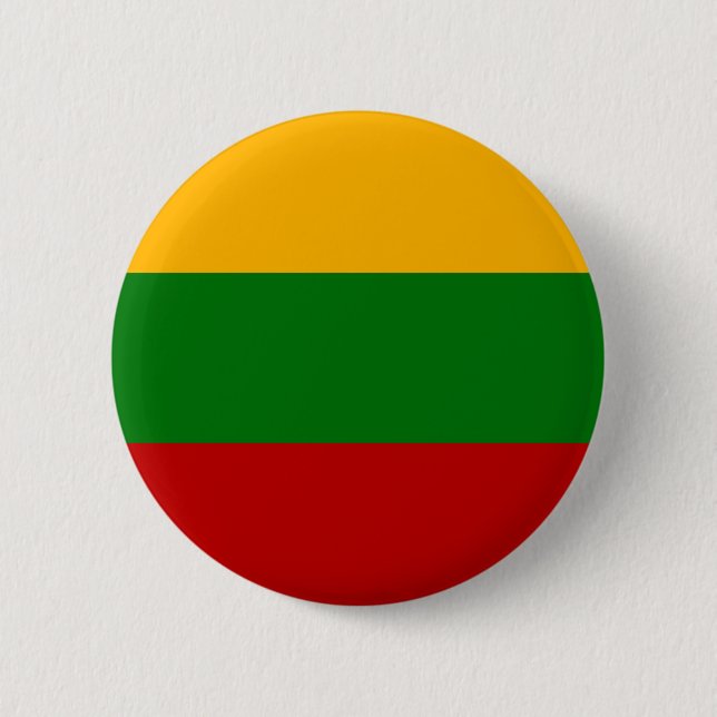 Bóton Redondo 5.08cm Bandeira de Lithuania (Frente)