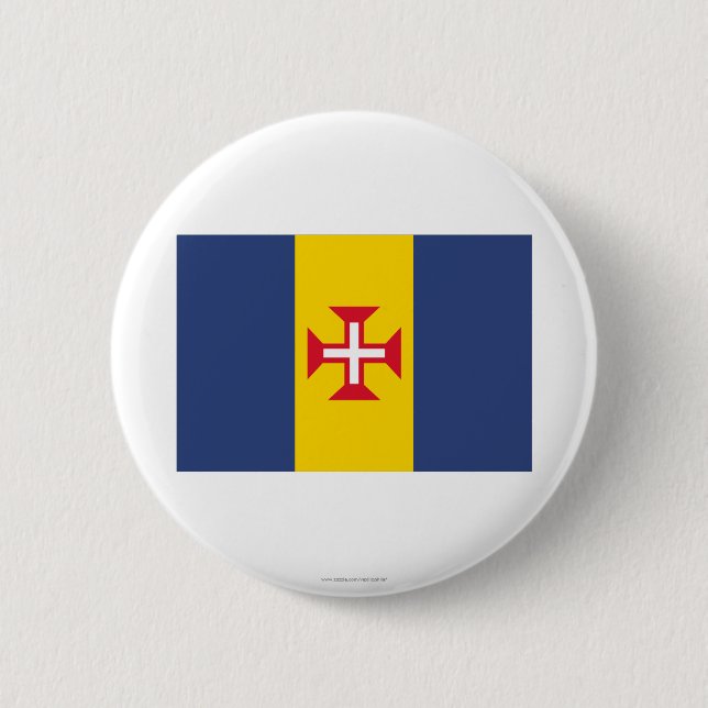 Bóton Redondo 5.08cm Bandeira de Madeira (Frente)