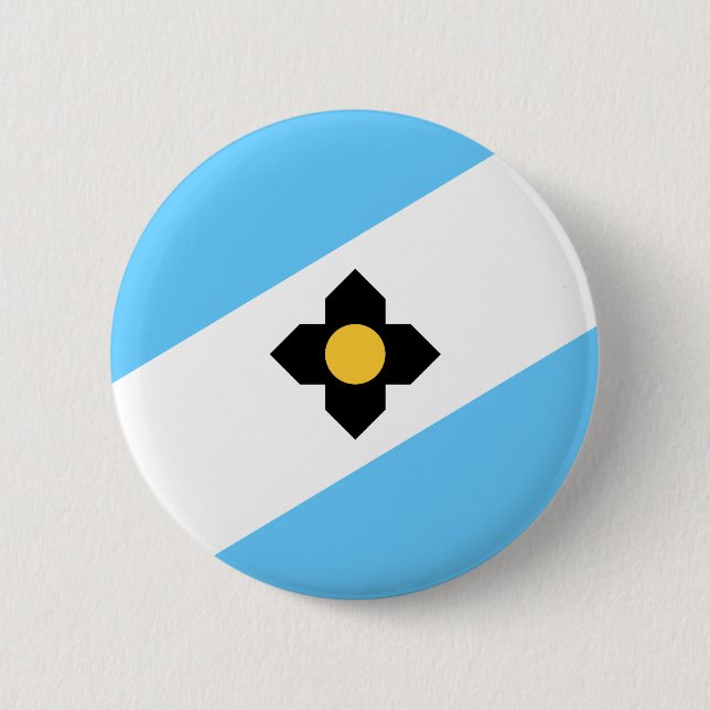 Bóton Redondo 5.08cm Bandeira de Madison, Wisconsin Pinback Button (Frente)
