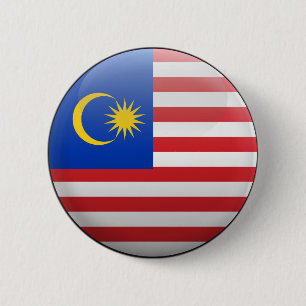 Bóton Redondo 5.08cm Bandeira de Malaysia