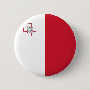 Bóton Redondo 5.08cm Bandeira de Malta