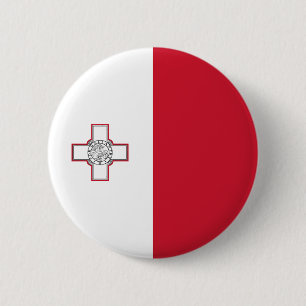 Bóton Redondo 5.08cm Bandeira de Malta