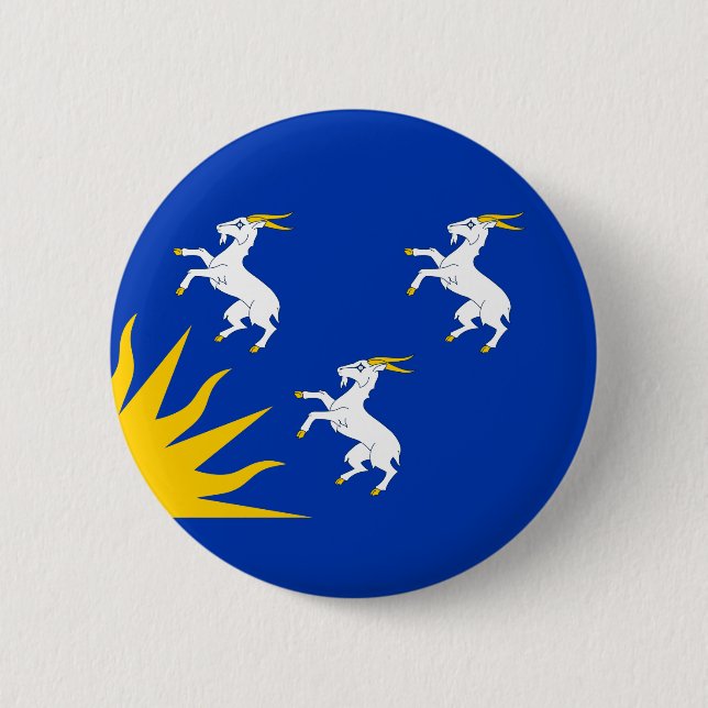 Bóton Redondo 5.08cm Bandeira de Merionethshire Button (Frente)