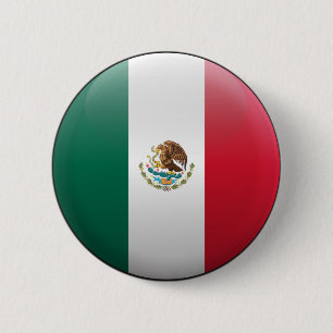 Bóton Redondo 5.08cm Bandeira de México