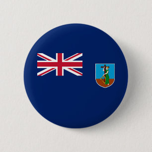 Bóton Redondo 5.08cm Bandeira de Montserrat