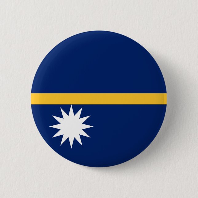 Bóton Redondo 5.08cm Bandeira de Nauru (Frente)