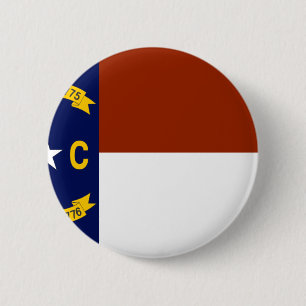 Bóton Redondo 5.08cm Bandeira de North Carolina